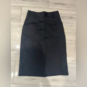 Banana Republic Black Pinstripe Pencil Skirt